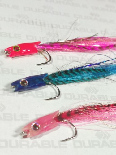 3x UK BEST BASS,PIKE,SALMON Saltwater Flies Surf Candy 2/0,11CM FLY sage ORVIS - Picture 6 of 11