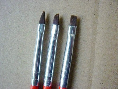 Nail Art Pinsel Set - Acryl Gel Builders Malerei 3-teilig Zeichnung Design Sets - Bild 3 von 6