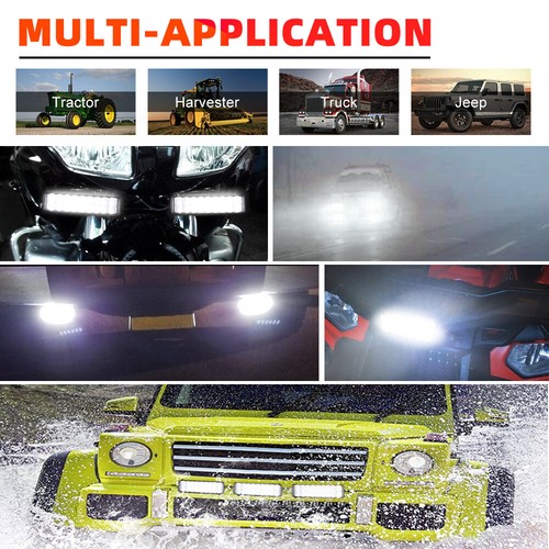 LED WORK LIGHT BAR SPOT FLOOD BEAM FOG DRIVING LAMP OFFROAD CAR TRUCK SUV ATV - Picture 8 of 56