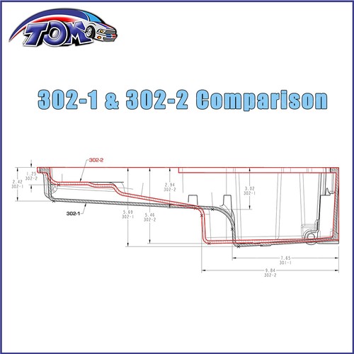 302-2 Swap Retrofit Oil Pan Kit for LS1 LS2 LS3 LS6 Chevy Nova Camaro F-body - Bild 4 von 7