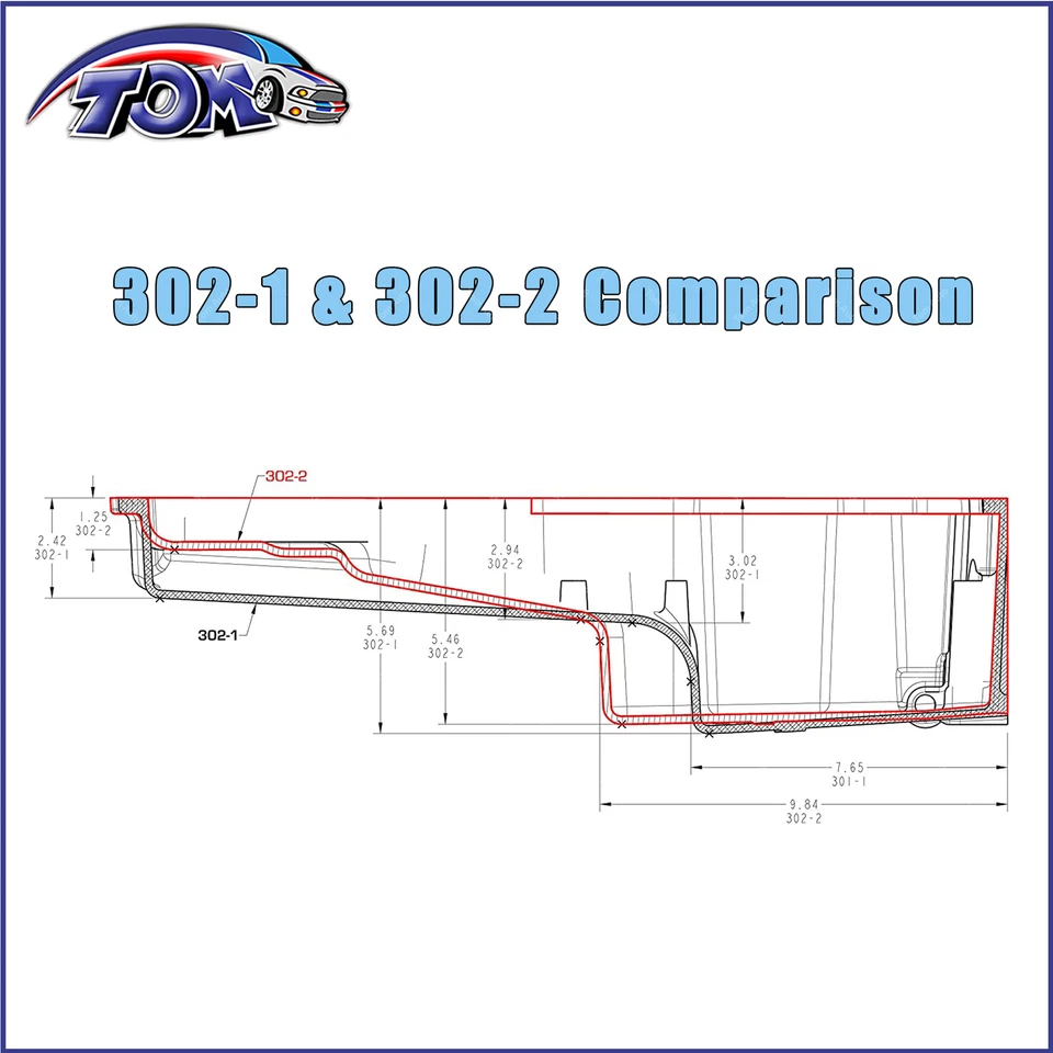 Kit de cárter de aceite de adaptación intercambiable 302-2 para LS1 LS2 LS3 LS6 Chevy Nova Camaro carrocería F Foto 4 de 4