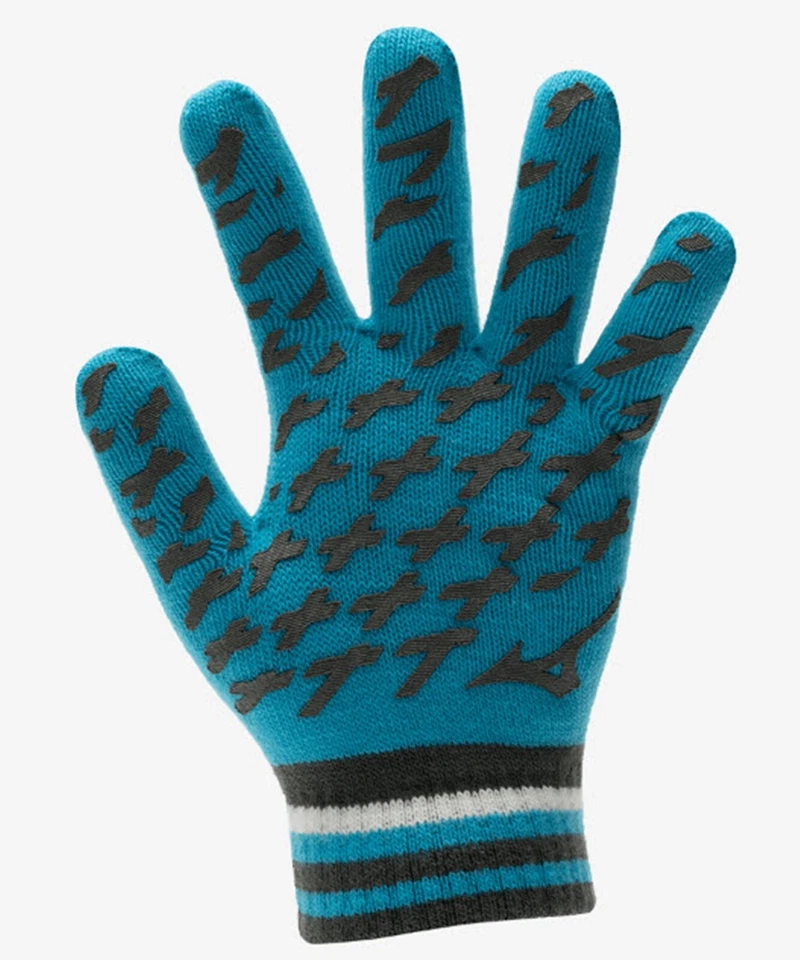 Mizuno Hombres Guantes Tejidos Deportes Correr Turquesa Informal Fútbol Guante 32JYB50216 Foto 4 de 4