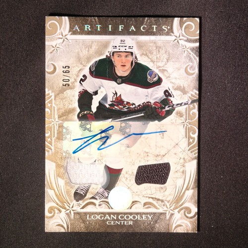 2024-25 Artifacts Logan Cooley Gold Auto Materials /65 - Picture 1 of 3