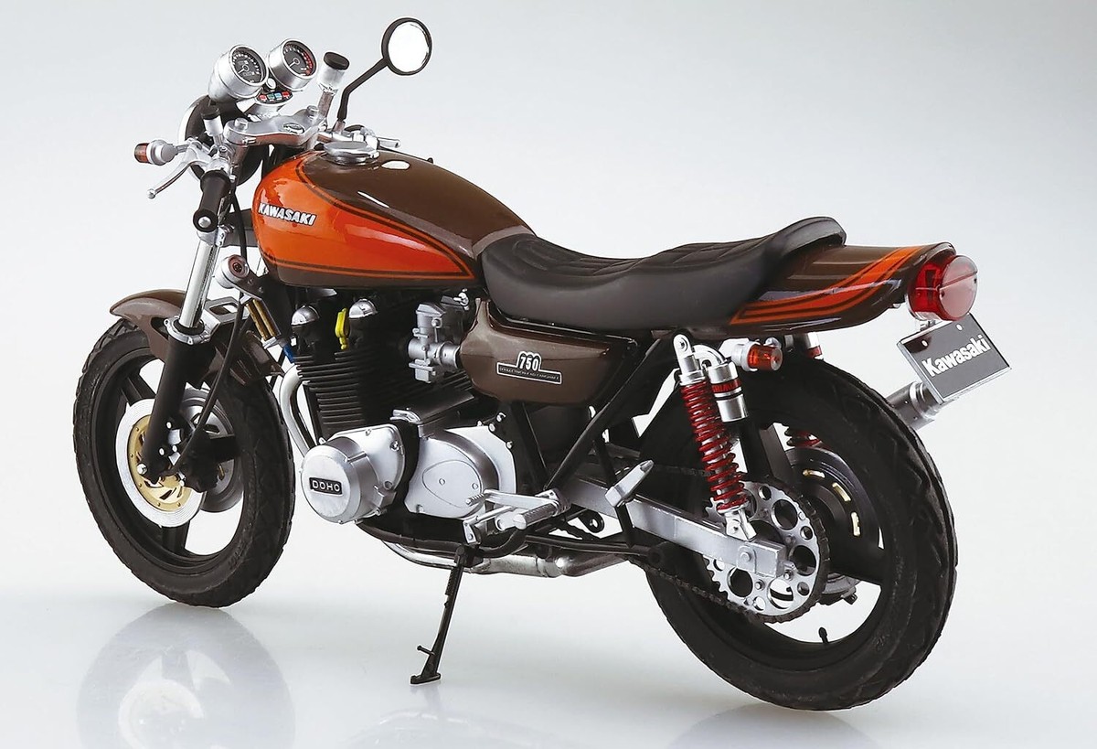 AOSHIMA 1/12 Kawasaki 750-RS Z2 本体 New Aoshima 1/12 The Bike Series No.46 Kawasaki Z2 750RS '73