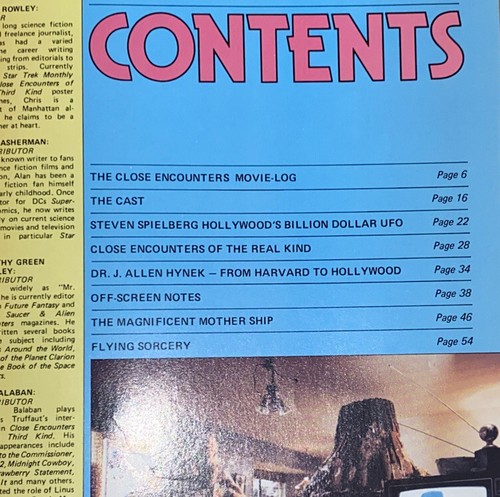 Close Encounters Of The Third Kind Official Magazine 1978 VG - Picture 3 of 7
