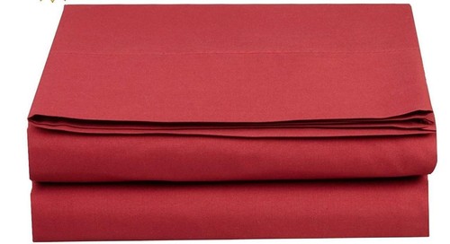 Elegant Comfort Full Size Fitted Sheet ~ 1500 Thread Count ~ Burgundy