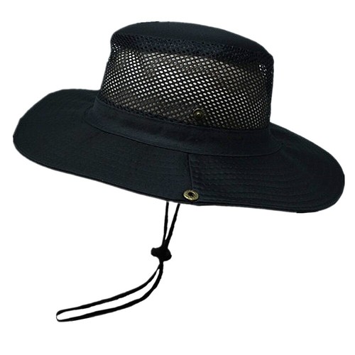 Summer Bucket Boonie Hat Fishing Sun Brim Cool Mesh Top Garden Outdoor Cap Hats - Picture 4 of 19