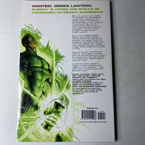 GREEN LANTERN Wanted: Hal Jordan And Blackest Night DC Comics Geoff Johns NEW - Picture 2 of 2