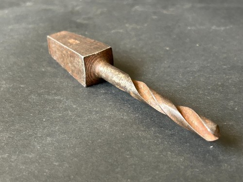 OLD VINTAGE RARE RUSTIC IRON SHEFFIELD DRILL BIT BRACE BIT HAND TOOL - Picture 9 of 13