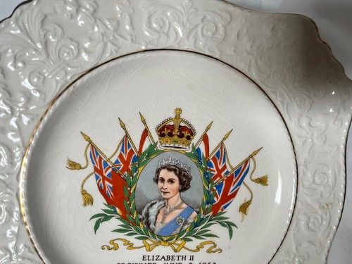 Placa Coronación Reina Isabel II Royal Winton 2 de Junio 1953 De Colección - Imagen 6 de 8