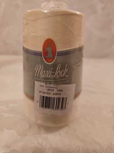 Maxi-Lock All Purpose Spun Polyester Serger Thread 6000 Yards T27 Eggshell - Picture 2 of 2