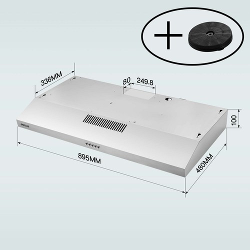 24/30 inch Under Cabinet Range Hood 230CFM Stainless Steel 3 Speed Kitchen Vent - Picture 29 of 44