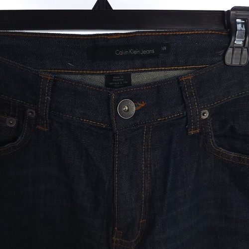 Jeans Calvin Klein donna taglia 14 W blu scuro svasato denim - Foto 3 di 11