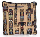 Totem Pole Native American Tapestry Throw Pillow Carl Havens Fabrics