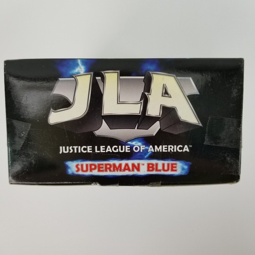 NOS 1999 JLA Superman Blue Fully Poseable 9" Tall Action Figure Cloth Supersuit - Bild 6 von 8