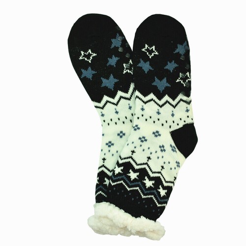 Womens Thick Fuzzy Non-skid Sherpa Fleece Thermal Star Home Slipper Socks LOT - Bild 11 von 23