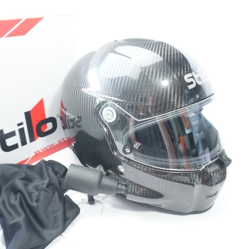 Stilo ST5F Helmet Carbonio Carbon Fiber Full Face sz 61 w Side Air Kit ST5 F XL - Picture 2 of 8