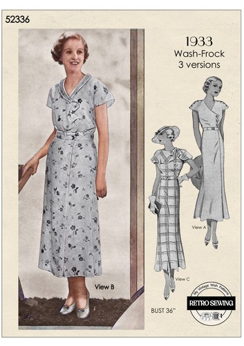 1930's Sewing Pattern for Three Pretty Tea Dresses Bust 36 - Picture 1 of 4