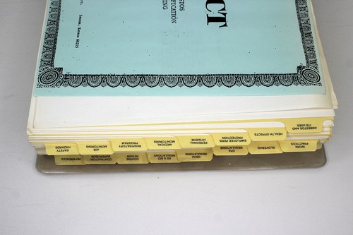 Vintage Asbestos Certification Training ACT Manuals 1987 Asbestos Consulting - Picture 3 of 8