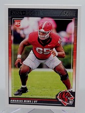 2024 PANINI SCORE AMARIUS MIMS BASE ROOKIE FOOTBALL CARD BENGALS GEORGIA NFL