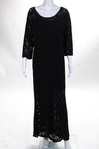 Kay-Unger-Black-Blue-Lace-Opening-Gown-845-Size-20W-10189919