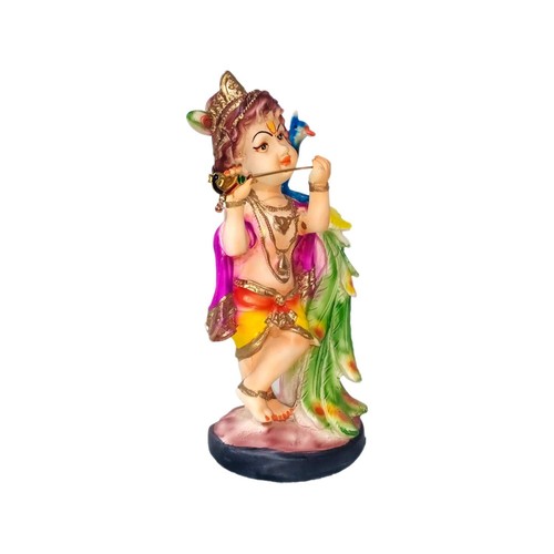 Playing Flute Lord Krishna Statue Figurine for Home/Temple/Gift - Picture 2 of 4