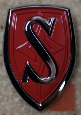YAMAKI チビロゴヘッド　レアー Genuine Nissan Silvia S14 RED Hood Emblem Badge Brand New