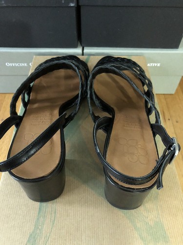 New Anthropologie Naguisa Basket Woven Leather Heels Size 40 New In Box $215 - Picture 2 of 5