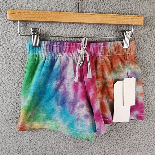IMPERIAL STAR Athleisure French Terry Shorts Big Girls M(10/12) Rainbow Tie Dye