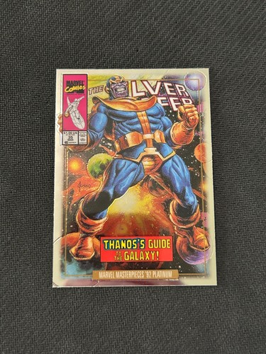 2024 Marvel Masterpieces Platinum '92 Variant Cover Thanos 83-V