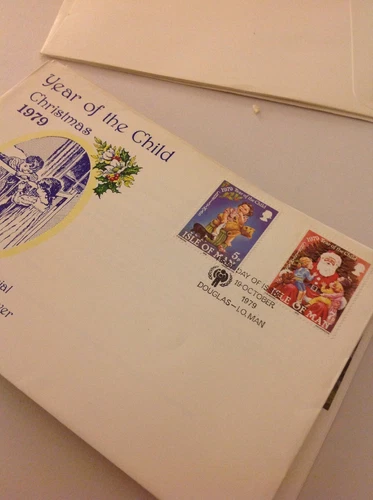 Isle of Man 1979 CHRISTMAS YEAR OF THE CHILD  FIRST DAY COVER FDC Unaddressed