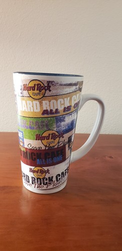 X LARGE Hard Rock Cafe Hollywood Save the Planet Coffee Cup Mug Love all - Picture 3 of 5