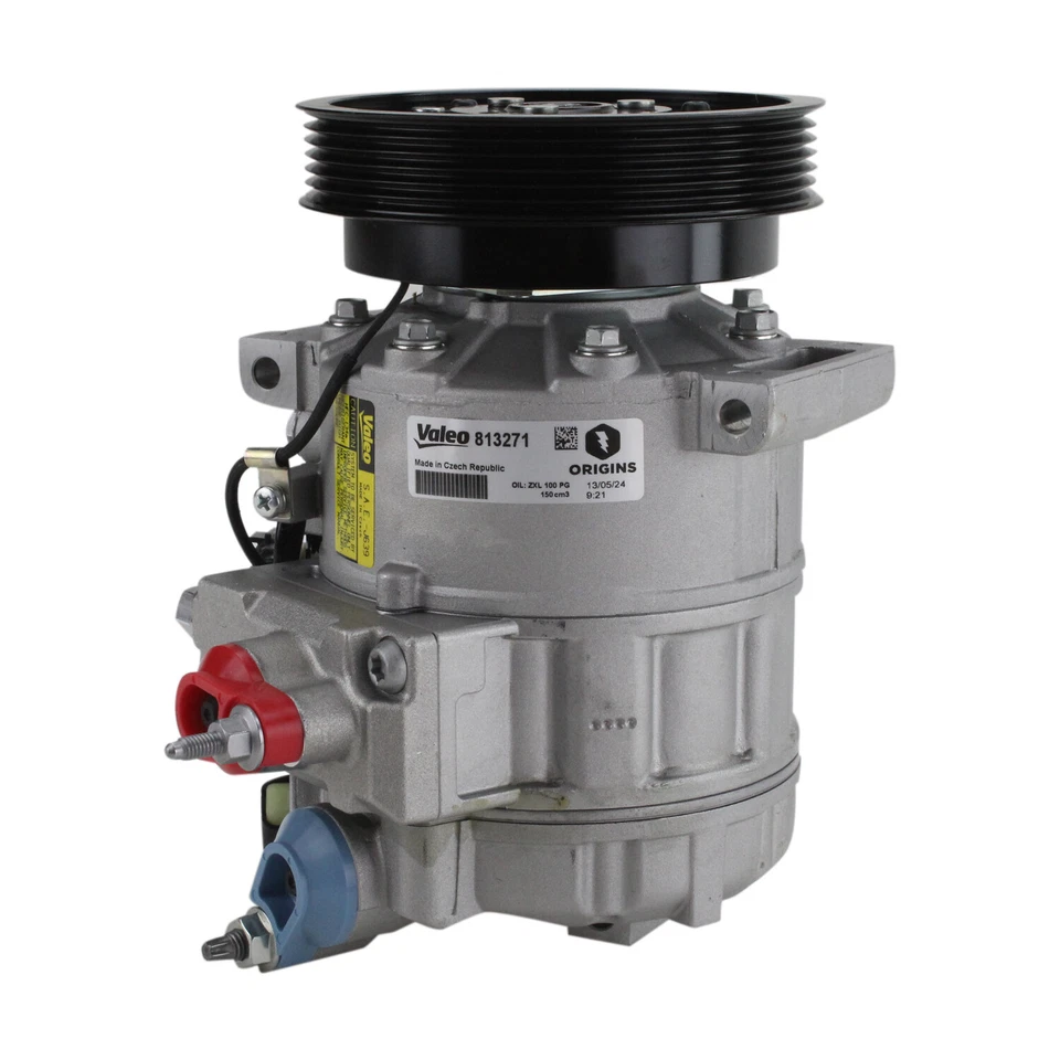 Compresor de aire acondicionado Valeo / Zexel 813271 para Volvo S60 S80 V70 XC60 XC70 2007-2013 L6 Foto 3 de 4