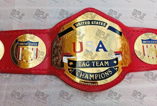 NWA United State USA Tag Team Heavyweight Wrestling Championship Title Belt - Picture 3 of 7
