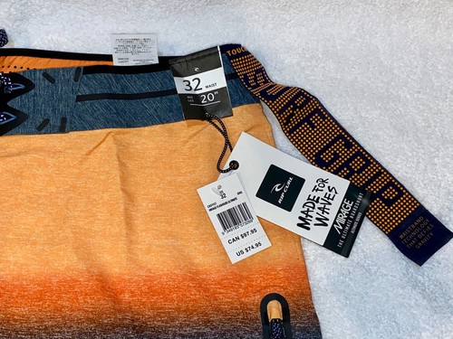 RIP CURL Mirage Flashouse Ultimate Orange Blue Board Shorts Swim NEW Mens Sz 32 - Picture 6 of 7