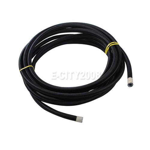 AN6 10/16/20ft E85 PTFE Nylon Braided Fuel Hose Oil Cooler High-pressure - Picture 11 of 21
