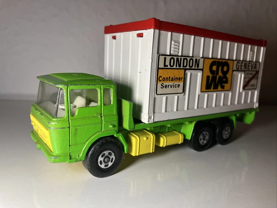 Matchbox Lesney SUPER KINGS  DAF TRUCK K-13/20 1971 + Container Sammler Auto - Bild 2 von 4
