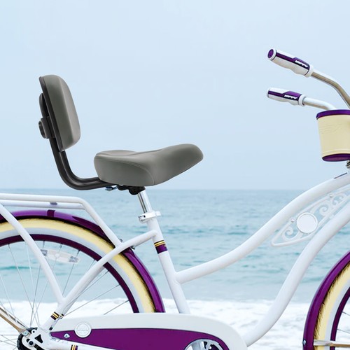 Asiento de Triciclo de Bicicleta con Respaldo Ajustable Asiento de Bicicleta Cojín de Asiento de Bicicleta - Imagen 32 de 60