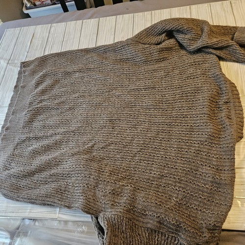 Vintage Savile Row Sweater Mens Extra Large Beige Knit Ramie & Cotton Blend - Picture 5 of 6