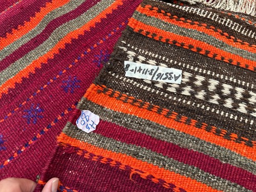Nomadic Afghan Tribal Handwoven Kilim Rug Runner 3.11 x 10.8 ft Hallway Kilim - Picture 12 of 13