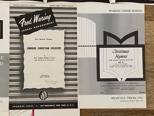 Lot 14 1940s-1960s Waring Choral Series Workshop Contemporary Songs Shawnee - Picture 7 of 21