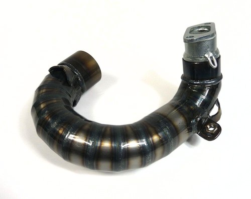 Lambretta Clubman (Big Box) sport curly exhaust, oval exhaust manifold, SIP - Picture 3 of 6
