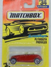 MATCHBOX SUPERFAST #34 - RED - PLYMOUTH PROWLER CAR