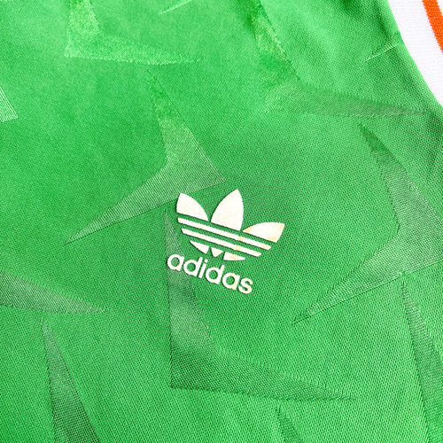 Republic of Ireland Match Worn Player Issue Home Football Shirt L/S 1990-92 #12 - Picture 6 of 9