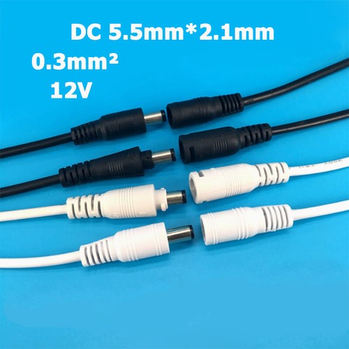 DC 5.5*2.1mm Waterproof Cable Connector 12V Power Plug Socket Electrical Wire - Picture 2 of 11