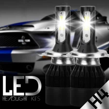 2x H4 9003 HB2 LED Headlight Conversion Hi/Lo Beam Light Bulbs Kit 6500K White