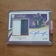 Jalen Reagor 2020 Immaculate Collegiate Rookie Patch Auto Eagles /99 RC ROOKIE