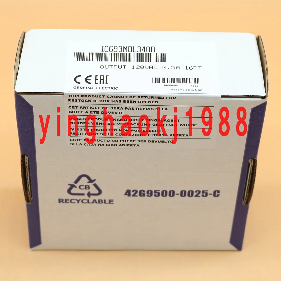 For GE Fanuc IC693MDL340D Series Module Output 120V VAC 5A 16PT NEW - Image 2 of 4