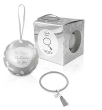 Buckley London Silver Mesh Bauble Bracelet