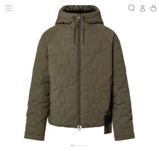 Authentic Louis Vuitton LVSE Flower Quilted Jacket 46 kaki fonc  3450